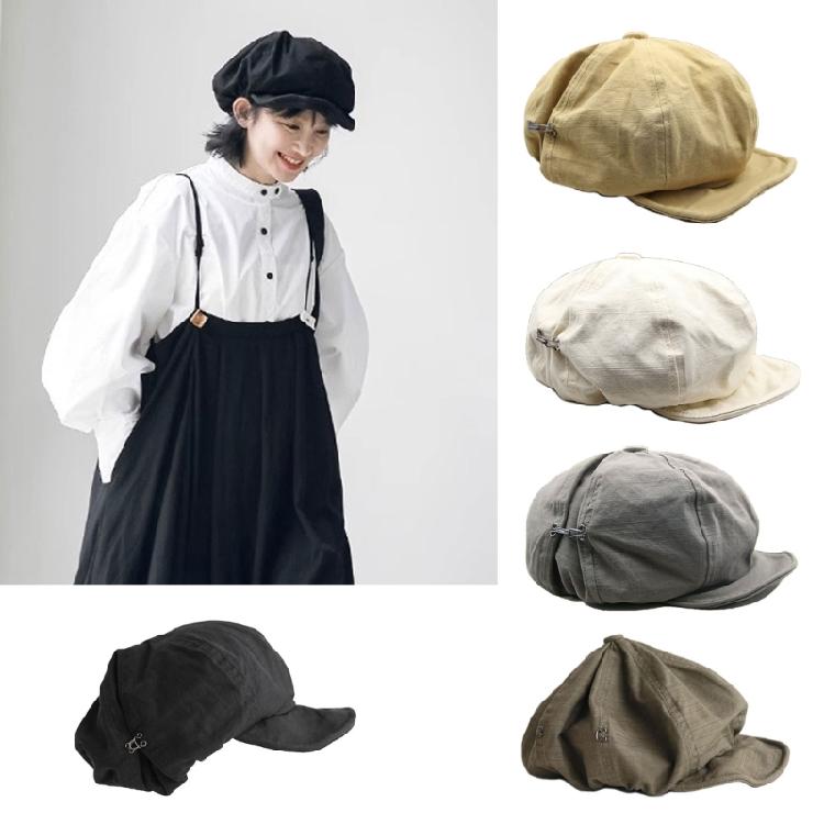 Trendy Berets Japanese Style Unisex Headwear Accessory for Women Men Cabbie Hat for Halloween Cosplay Party Outfit