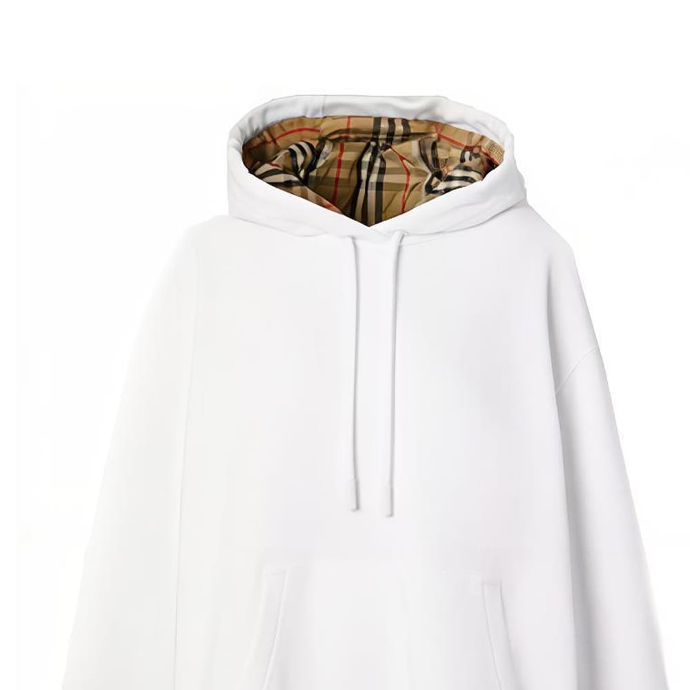 Burberry Sweat à capuche surdimensionné à ourlet haut-bas 80358601