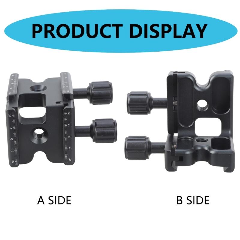 Professional Double Quick Release L Shaped Bracket for Enhanceds Camera Stability On Tripods