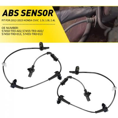 Front R&L ABS Wheel Speed Sensor For 2012-2015 Honda Civic 57450-TR0-013 EOOH