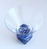 Toyo Ceramics Arita Ware Roman Glass Sake Glass, Square, Paisley Design, HT-19-8