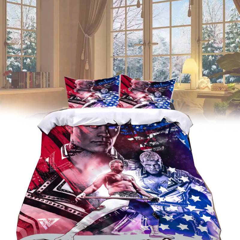Cody Printed Rhodes Duvet Cover Pillowcase 3 Piece Set Bedding Daily Use Bedroom