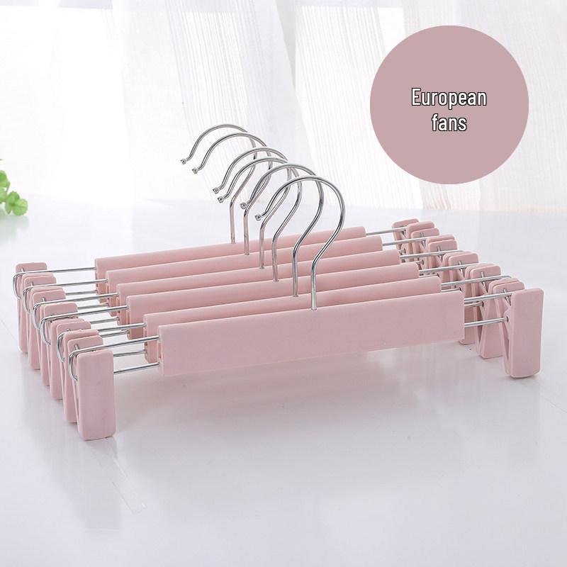 

Non-Slip Plastic Hanger with Clips for Clothes, Pants, Skirts, and Underwear 10 pieces