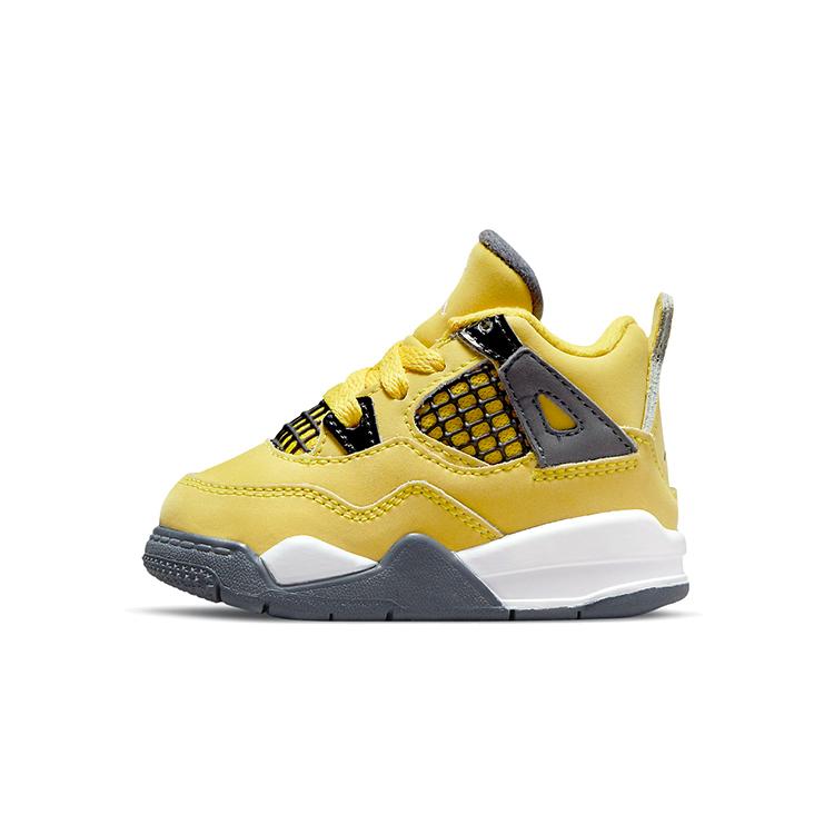 

New Jordan 4 Retro Lightning 2021 TD BQ7670-700 23.5