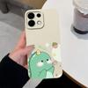 For Oppo Realme 7 10 8 9 5 6 Pro Plus K13 A5 A5X Phone Covers Cute Dinosaur Patterns Liquid Silicone Anti Drop Premium Protection Cases For Oppo Shell
