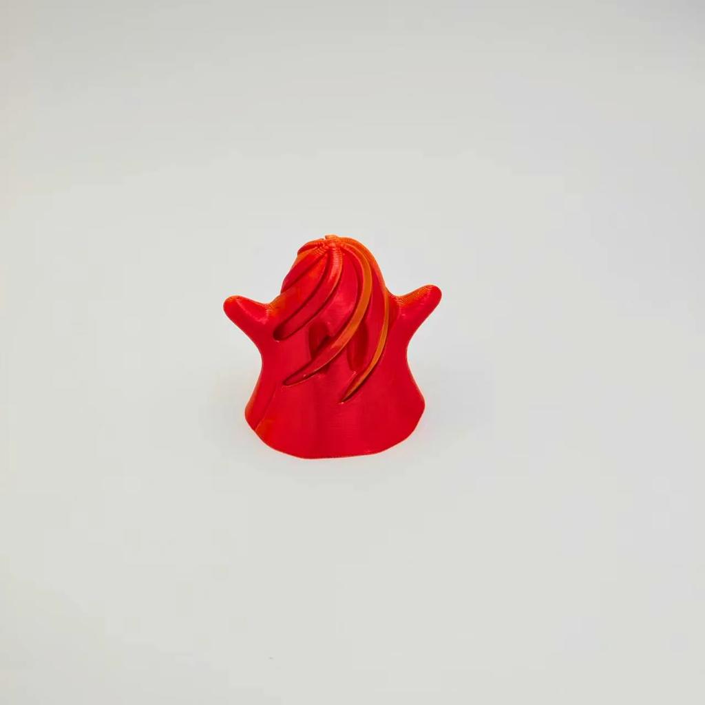 Halloween Home Decor 3D Printed Ghost Shape Spinning Desktop Office Ornament Halloween Christmas Collectible Gift Accessories