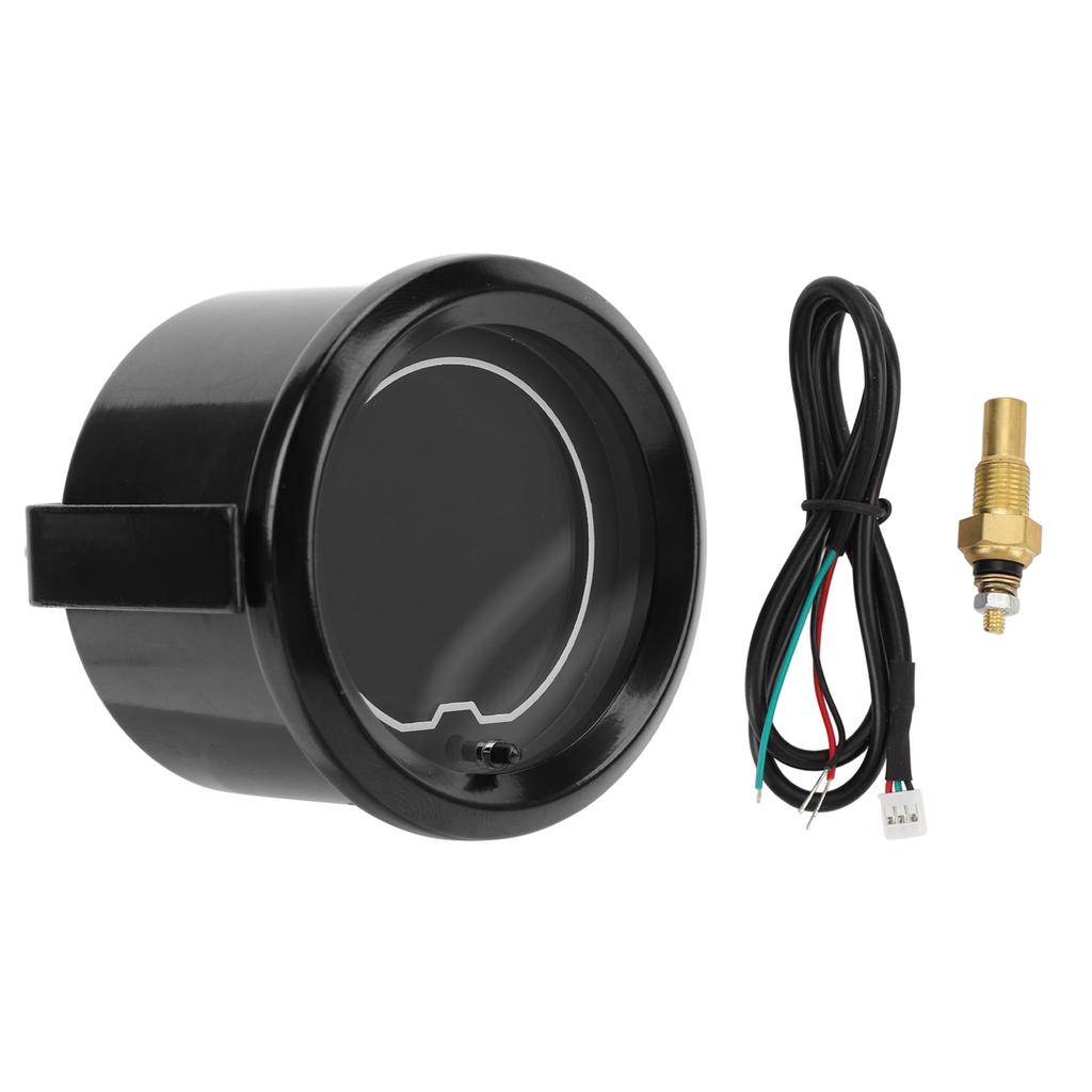 Cyfrowy wskaźnik temperatury wody w samochodzie 52mm Wyświetlacz LCD 7 Podświetleń z czujnikiem 1 8 cala NPT Cyfrowy miernik temperatury wody dla