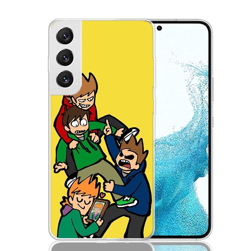 Anime Cartoon Eddsworld Phone Case For Samsung Galaxy S26 Ultra S23 S24 S25 Edge S20 FE S21 S22 Plus Soft Print Shell Cover Fund