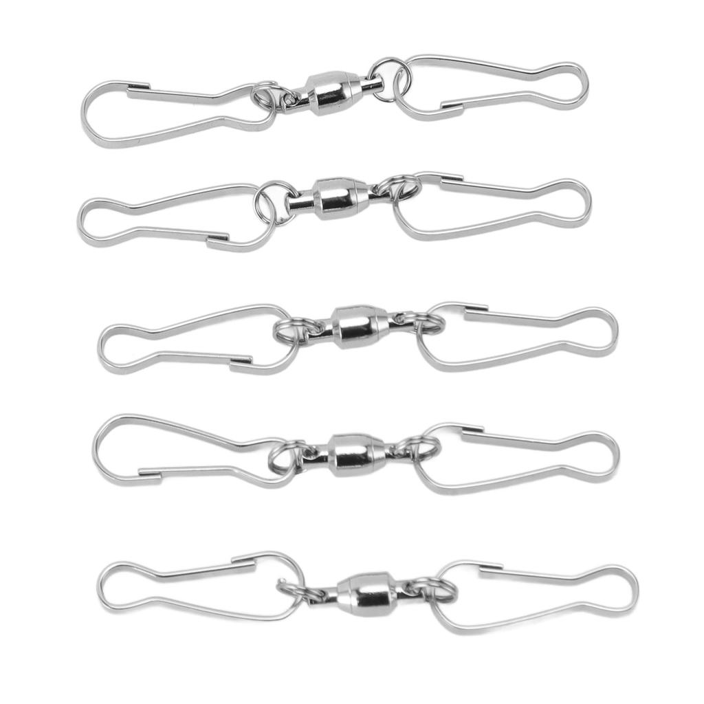 20pcs Windsock Clips Stainless Steel 360 Degree Rotation Dual Clip Wind Spinners Hangers for Wind