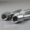 4pcs/set Steel Ratchet Wrench 1/4‘’ Extension Rod Socket Extension Bar  Connecting Rod Accessories