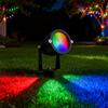 Holofotes RGB Yousheng Holofote LED Externo com Controle Remoto 12W Mudança de Cor RGB Luz de Chão para Paisagismo de Plantas Casa Palco Pinturas Bar