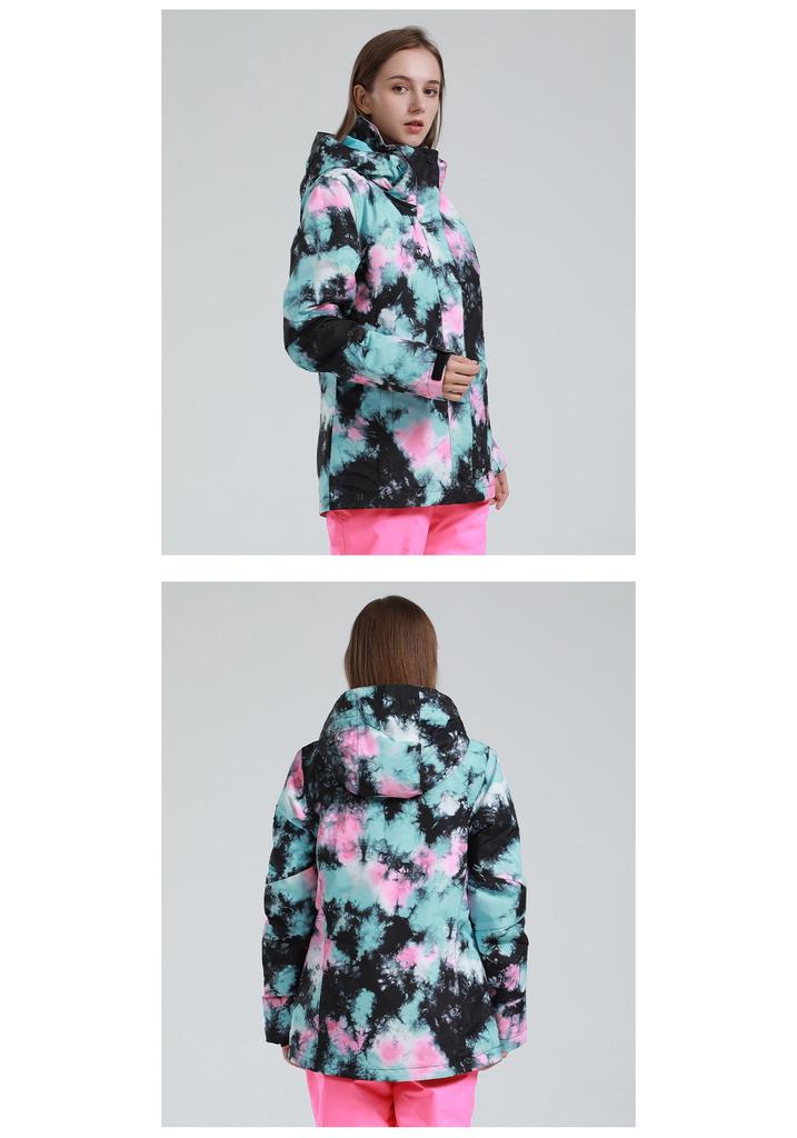 Women's Winter Ski Suit: Windproof, Waterproof, and Wear-Resistant Jacket for Single and Double Boarders.