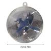 Christmas Nature's Bird Glass Tree Ornaments Xmas PVC Clear Balls Crystal Glass Hanging Pendant for Home Holiday Party Decor
