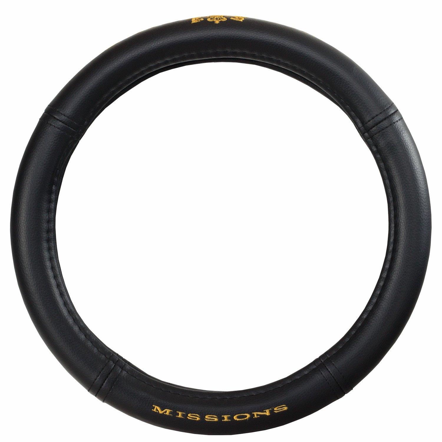 

JUNCTION PRODUCE MISSIONS Embroidered Logo Steering Wheel Cover Gold GM863419
