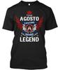 Team Agosto Lifetime Member Legend T-Shirt Made In the USA Size S To 5XL