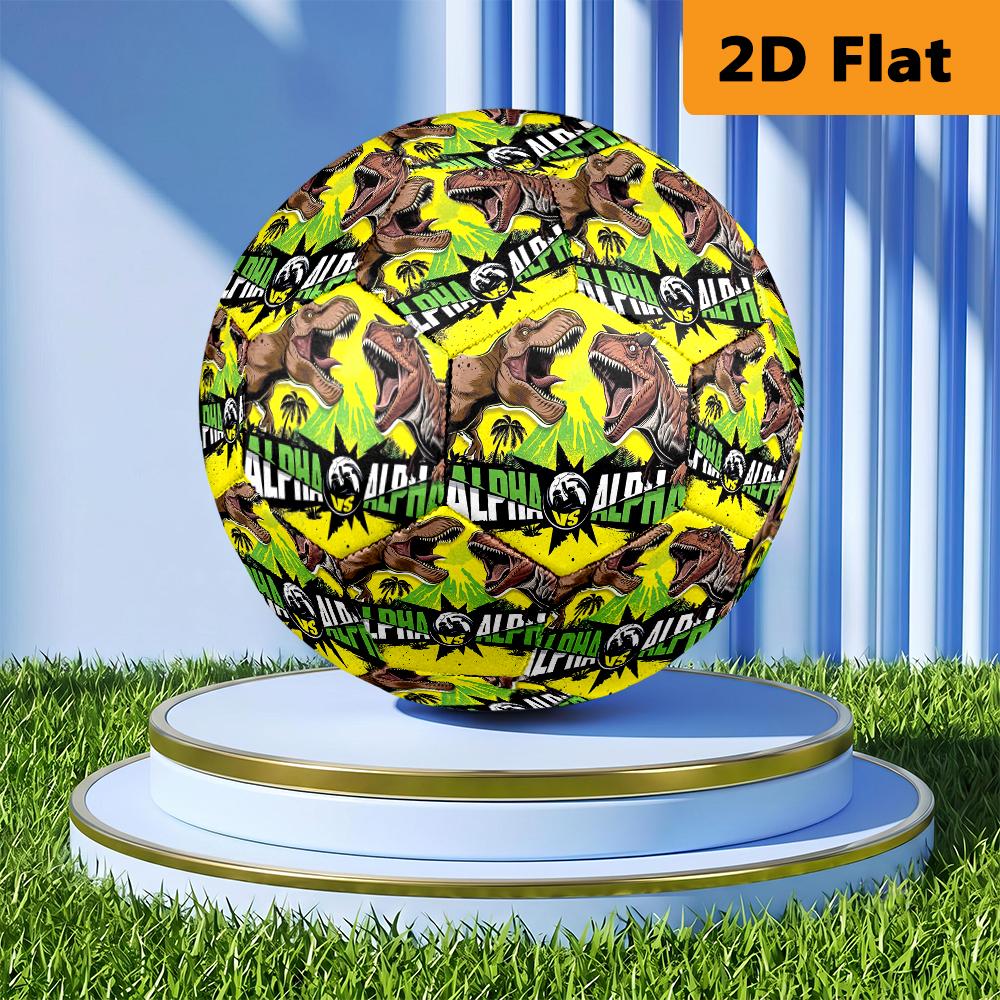 Classic Jurassic Park Movie Poster Soccer Ball Suitable For Both Training And Competition No 5 Football High Elasticity Very Elastic Training Football
