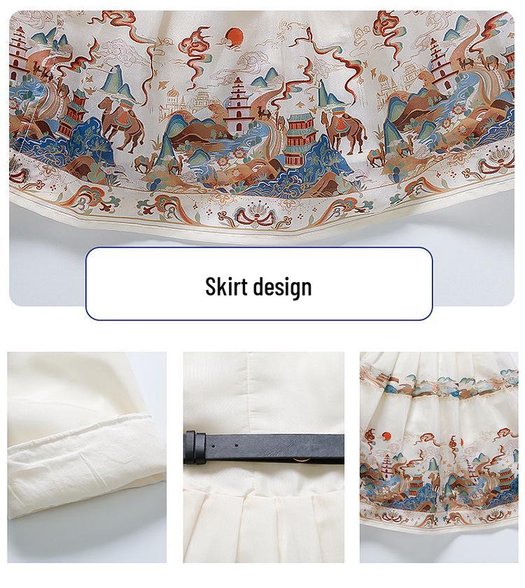 2024 Children's Day Caiyun Zhuiyue Hanfu: Short Sleeve Ancient Style Dress for Boys and Girls
