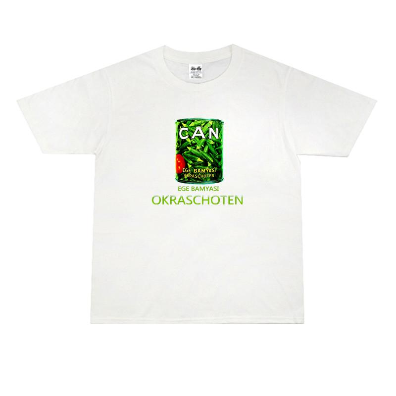 2025 European and American Rock Can Can Band Combination Album Personality Design Printed T-shirt Short Sleeve Pure Cotton