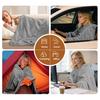 USB Heated Shawl Blanket with Double-Layer Soft Flannel Polar Fleece 3 Temp Levels Portable Electric Wrap
