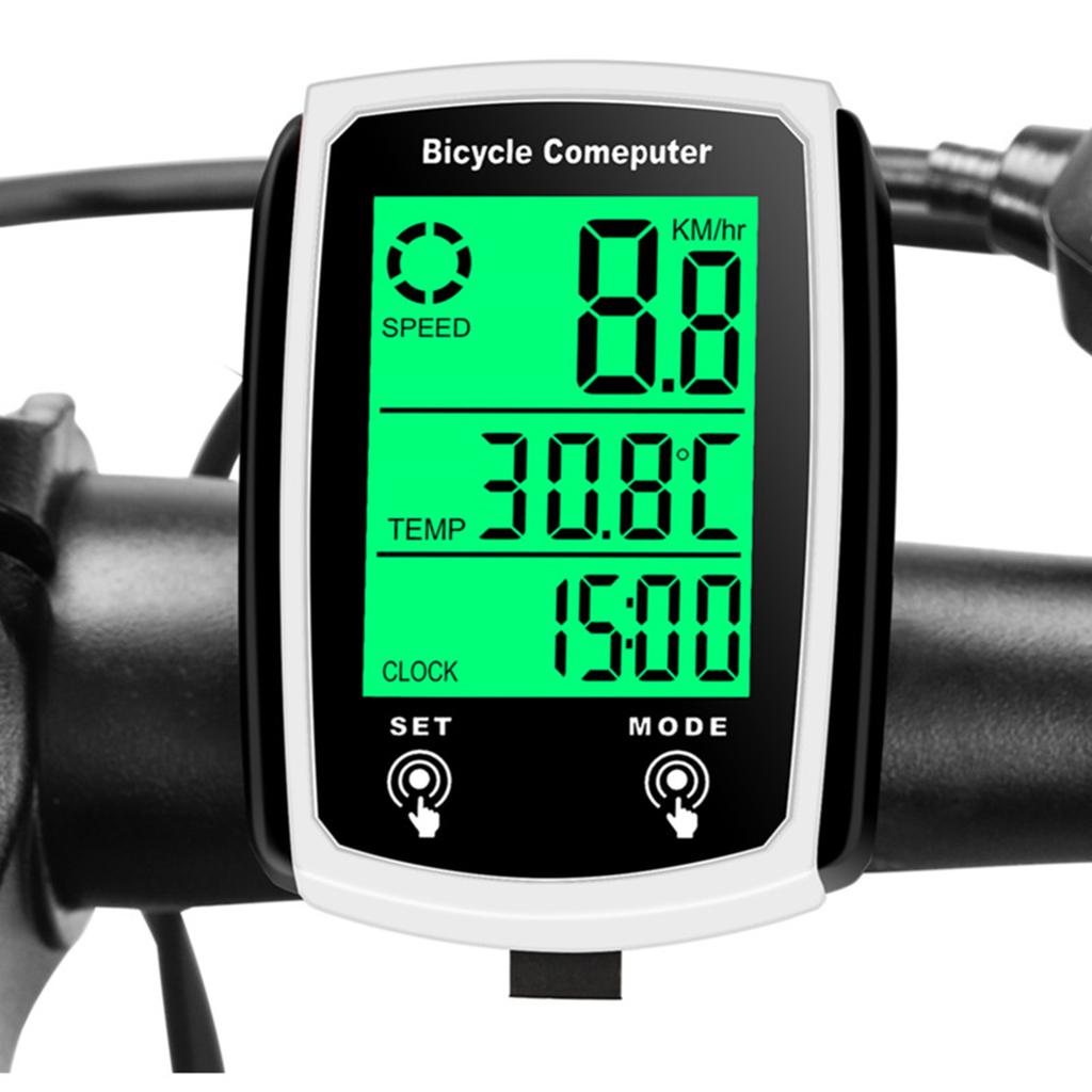 Waterproof Bicycles Speedometers Odometers with LCD Display Wire Bike Computer Universal 19 Functions Cycling Computer