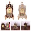 Carvings Antique Design Table Clock 12 Musical Alarms Mantels Clock with Chimes and Pendulum For Accurate Timekeeping
