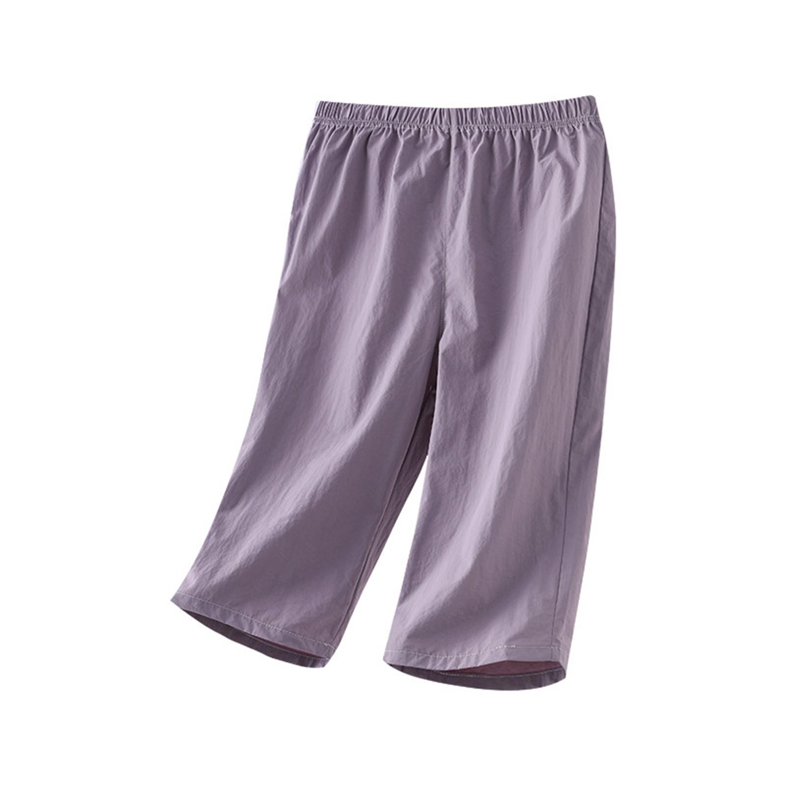 

Літні дитячі штани, Тонкі, Для дітей середнього та старшого віку, Для дівчаток та хлопчиків, Повсякденні штани середньої довжини 140