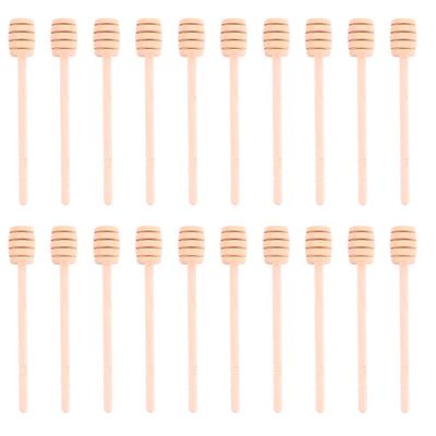 20Pcs Honey Mixing Stick Natural Wooden Stirring Rod for Honey Dispensing Easy Hold Compact Size Ideal Kitchen Tool Set