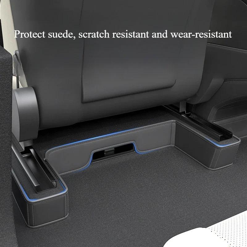 Anti Kick Pads for Tesla Model Y Juniper 2025 Whole Car Nappa Leather Interior Decoration Rear Seat Backrest Mats Accessories