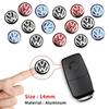 VW 2/5/10Pc 14mm Car Key Emblem Stickers Auto Control Key Logo Decals For VW GTI Golf Passat B6 Jetta Touran CADDY Rline