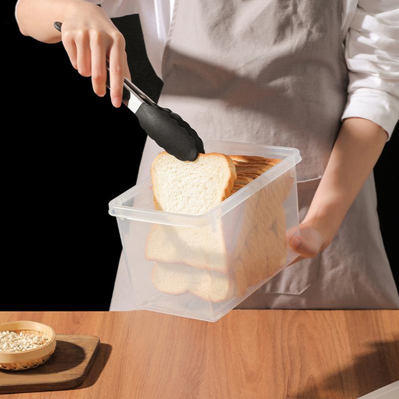 Bread Container Storage Box Dispenser With Cover Case Toast Cake Sandwich Container Airtight Box Bread Crisper Box Home Tool