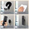 Magnetic Silicone Remote Control Holder Adhesive Sticker Nonslip for Home Office Easy Installation Compatibility