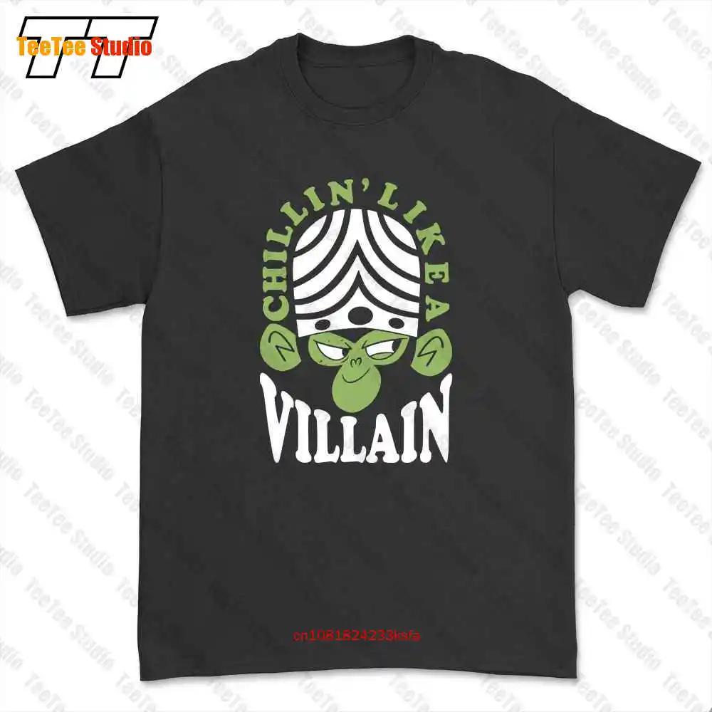 Mojo Jojo Chillin Like A Villain The Power Puff Girls Cartoons Tshirt Tee GLZ1