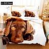 Cute Animals Dogs Bedding Set Duvet Cover Set 3d Bedding Digital Printing Queen Size Bedding Set Fashion Design