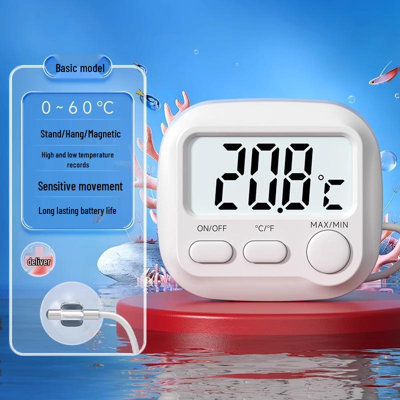 High-Precision Aquarium Thermometer for Fish and Turtle Tanks