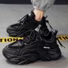 Darth Vader Men's Shoes Spring and Summer Leather Trendy Brand Versatile Casual Running Sports Platform Black Trendy Shoes