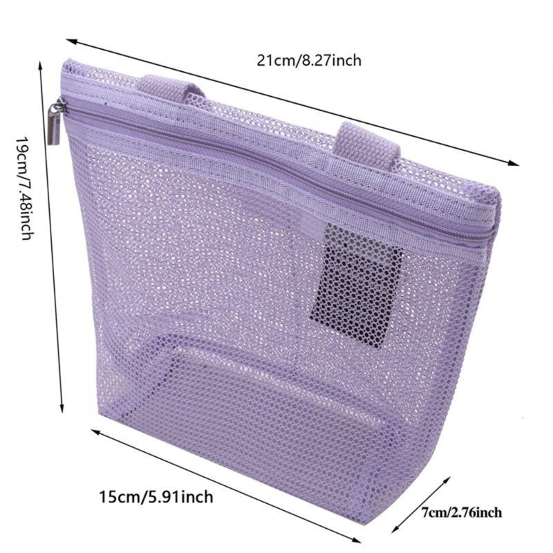 Stilvolle wasserdichte Mesh-Duschtasche Schnell trocknendes Design Zubehör für Fitnessstudio, Wohnheime und Camping Tragbar und robust