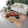 Cartoon Monster Truck Monster Jam Rutschfeste Teppichmatte für Wohnzimmer, Schlafzimmer, Spielzimmer, Teppichbodenmatte Heimdeko Teppich Kinderzimmer