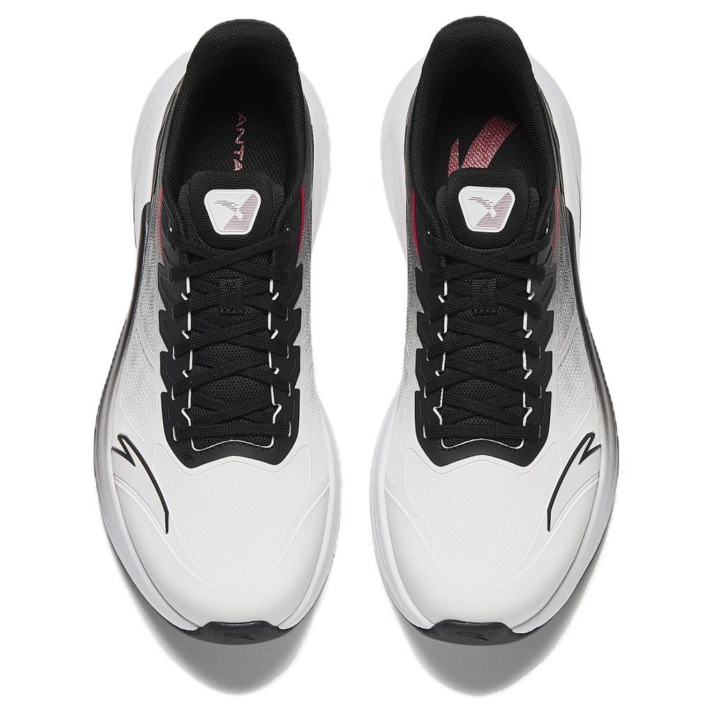 Anta Running Series Comfortable Shock Absorbing Durable Low Top Casual Running Shoes Men Sneaker White Black 912535511-5
