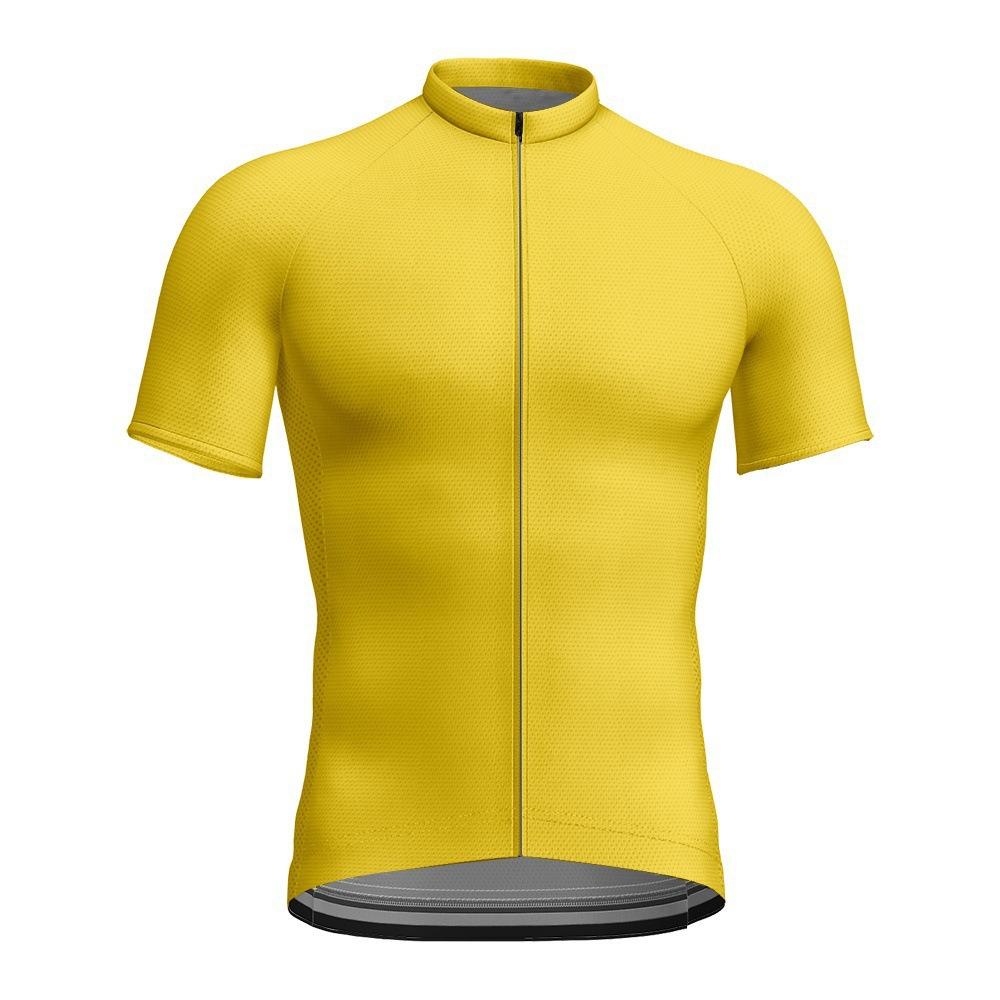 New Summer Solid Color Series Printed Short-sleeved Men's and Women's Sports Tops Mountain Bike Cycling Clothes