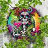 Metal Tin Sign Day of The Dead Foil Art Waterproof Wall Decoration Home Bar Cafe