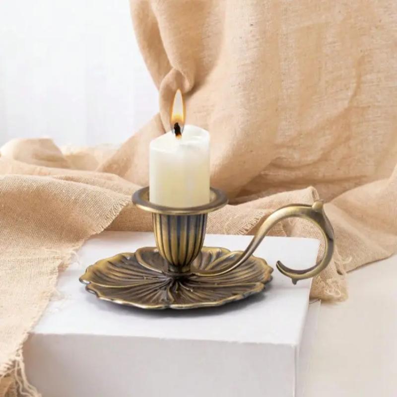 European Style Church Home Villa Handicrafts Cande DecorationsZinc Composite Candlestick Rack Home Decor Living Room Decor Party