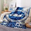 1PC Custom Name Brighton&Hove Albion Patterned Flannel Blanket Suitable For All Seasons for Home Decor Warmth and Comfort Gifts Holiday Present