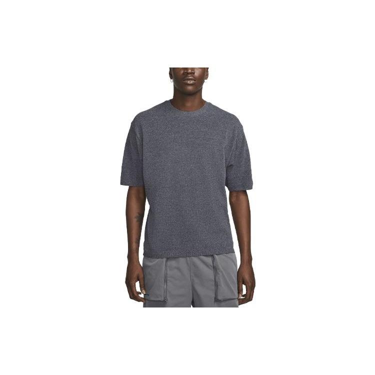 Nike Tech Pack Engineered Knit T-shirt Grey Men s DV9983-032 L
