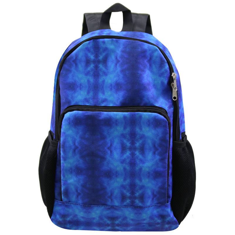 Casual folding backpack, student schoolbag, blank mountaineering bag, a customized backpack, and a customized heat transfer bag.
