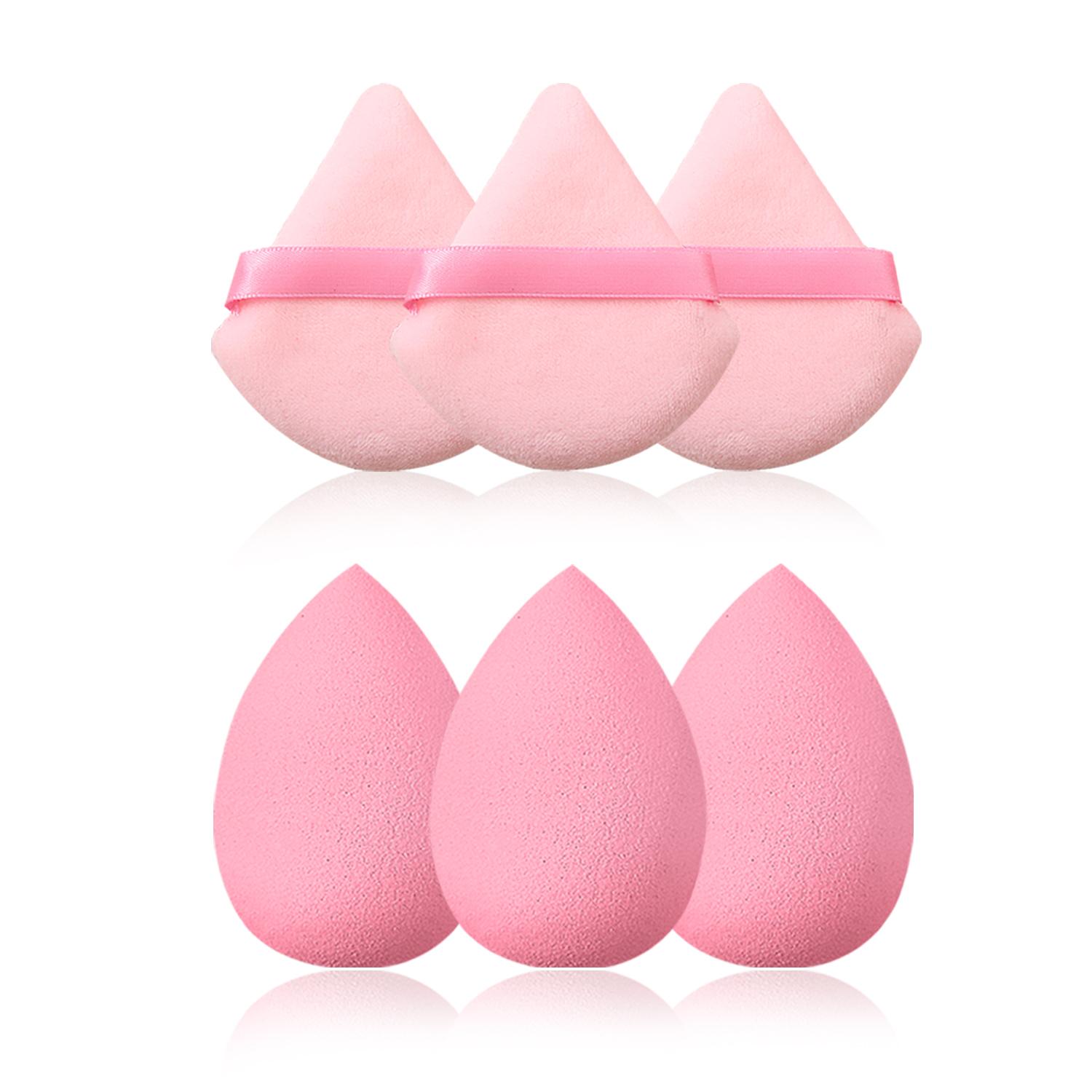 

10PCS super affordable makeup brush set, 1PCS travel makeup bag, 6PCS super soft makeup sponge, powder puff and beauty egg