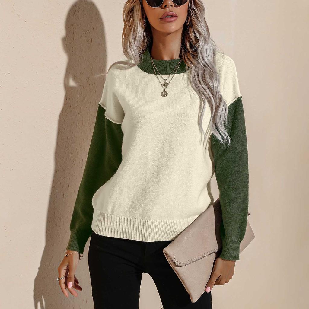 Women's Fashion  And Winter Wear Loose Long-sleeved Jumper Knitted Sweaters