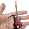 Miniature Guitar Model For Dollhouse 1/12 Scale High Detail Plastic Music Instrument Figurine Dollhouse Decoration