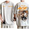 T-shirt Harajuku da Uomo One Piece Portgas D Ace Pugno di Fuoco 100% Cotone Maglietta Grafica Anime Girocollo Manica Corta Casual Streetwear Top