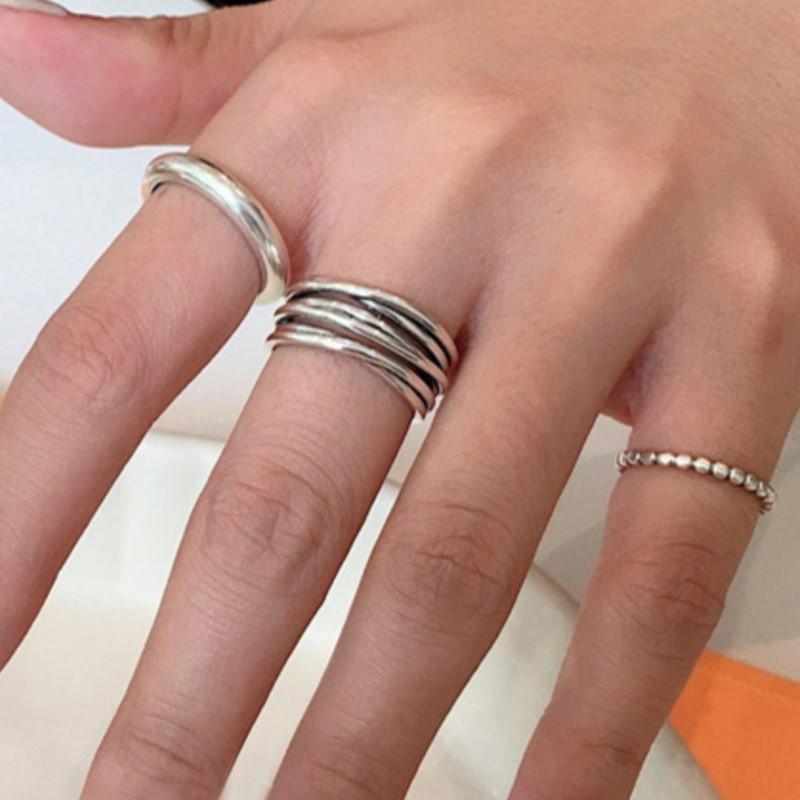 copper Cross Wound Ring Ideal For Women Geometry Simple Vintage Hollow Out Jewellery Party Gift Dropshipping High Quality