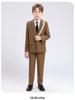 Boys' British Gentleman Suit Set - Formal Wear for Piano, Host Speech, or First Birthday